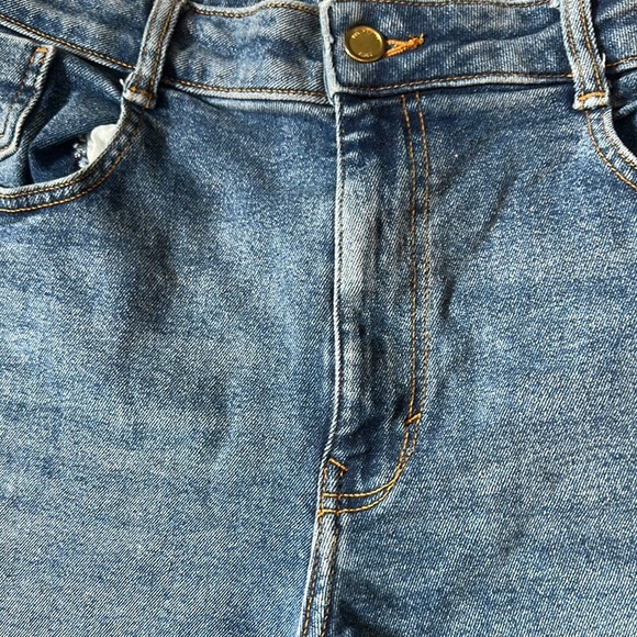 Zara Blue Flare Wide Leg Jeans - Picture 6 of 11